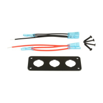 Panel Svart till 3 switchar QSP Products